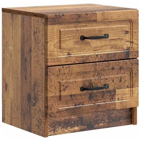 Armadio da Notte con cassetto Legno antico 43 x 34,5 x 44,5 cm - Foto 1