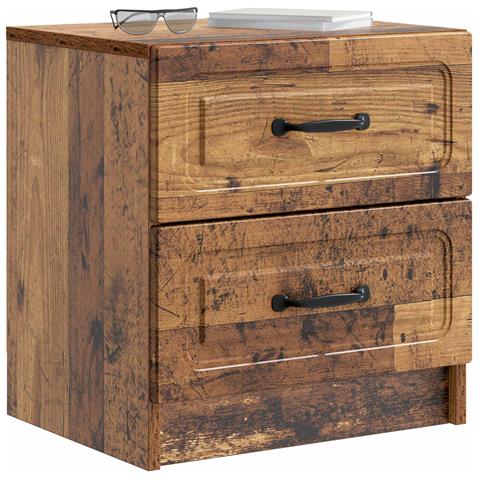 Armadio da Notte con cassetto Legno antico 43 x 34,5 x 44,5 cm - Foto 2