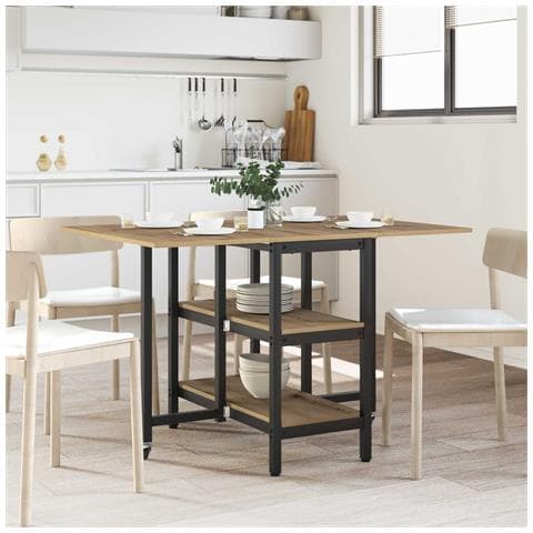 Tavolo da Pranzo 122 x 80 x 76,5 cm Legno ingegnerizzato - Foto 2