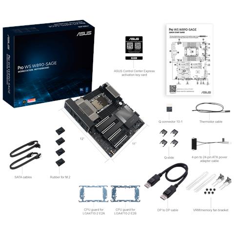 PRO WS W890-SAGE Intel W890 LGA 4710-2 CEB - Foto 2