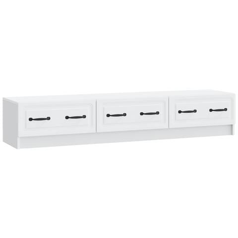 Mobile TV Bianco 147 x 34,5 x 27 cm Legno ingegnerizzato - Foto 1