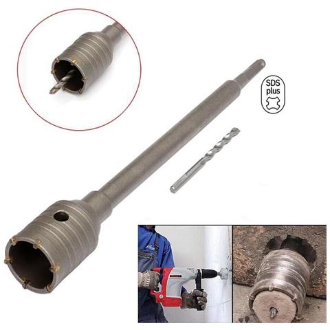 Fresa Muro Carotatrice Tazza 50 Mm Asta Attacco Sds Plus 60 Cm Prolunga Trapano - Foto 4