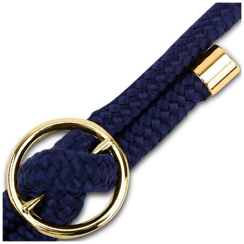 Catena Di Telefoni Cellulari Compatibile Con Samsung Galaxy A40 In Blu Notte - Coperchio Protettivo In Silicone Con Anelli D'oro, Cinturino In Corda E Custodia Staccabile - Foto 11