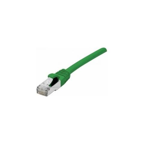 858433 Cavo Di Rete 0,15 M Cat6a S / ftp [ s-stp] Verde (patch Cord Rj45 Cat. 6a S / ftp Lszh Snagless Green- 0.15 M Full Copper)  - Foto 1
