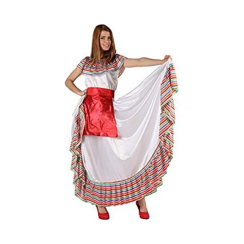 Costume Da Messicana Per Adulti, Taglia XL Colore: Bianco (49977) - Foto 1