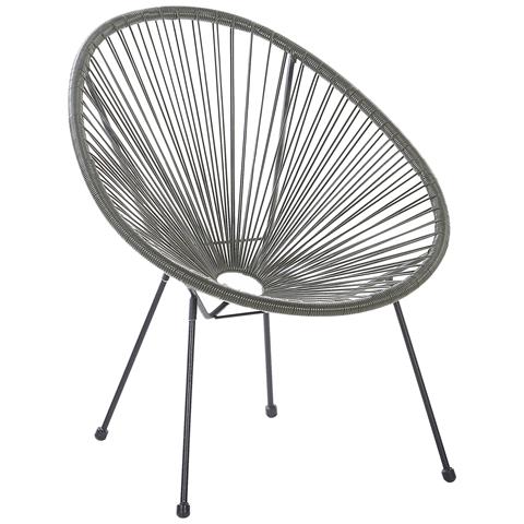 Sedia Stil Spaghetti Grigio Scuro Acapulco Ii - Foto 13