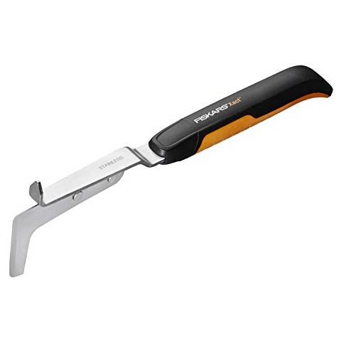 Piccolo Coltello E Raschietto Per Rimuovere Erbacce E Muschio, Lunghezza: 33,8 Cm, Nero / Arancione, Acciaio Di Qualità / Plastica, Xact, 1027045 - Foto 1