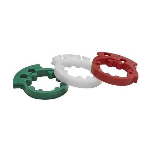 Kit Tre Ghiere Per Comandi Gas Xm2 Verde, Bianca E Rossa In Tecnopolimero Per Moto Stradali 97.5176.04-00 Codice Prodotto 97.5176.04-00 - Foto 1