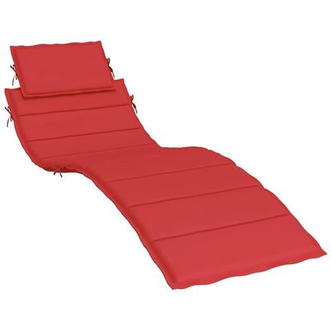 Cuscino Per Lettino Prendisole Rosso 186x58x4 Cm - Foto 1