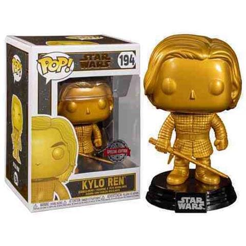 Star Wars Pop! Vinyl Figure Kylo Ren (the Last Jedi) (gold Metallic) 9 Cm - Foto 1