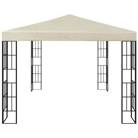 Gazebo con Stringa di Luci LED 3x4 m Crema - Foto 2