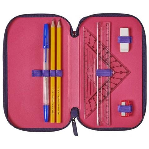 Unicorn Astuccio rigido per matite Poliestere Blu, Rosa, Viola - Foto 2