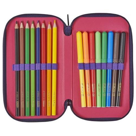 Unicorn Astuccio rigido per matite Poliestere Blu, Rosa, Viola - Foto 3