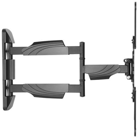 Supporto Da Parete Inclinabile E Orientabile Con 2 Snodi Per Monitor Con Portata 35kg E Vesa Fino A 400x400mm, Nero - Foto 2