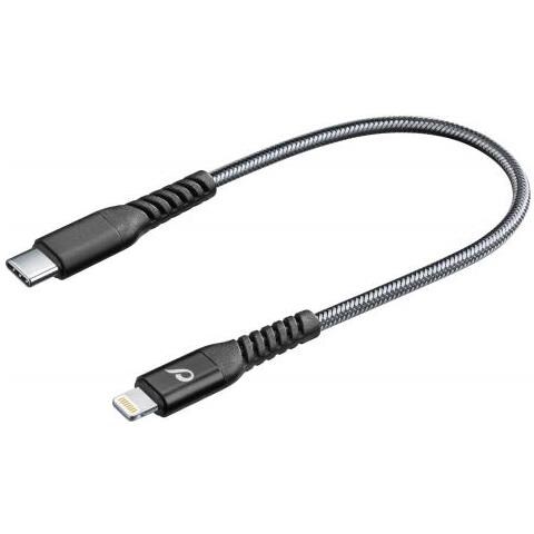 Cellularline Extreme Cable Portable - Usb-c To Lightning Cavo Usb Ultra Resistente Nero - Foto 1
