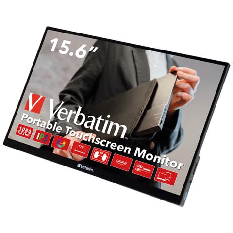 Monitor Portatile 15.6" LED IPS Touch PMT-15 1920x1080 Full HD Tempo di Risposta 6 ms - Foto 1