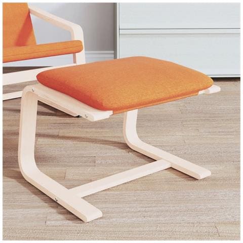 Poggiapiedi Giallo Scuro 51x41x40 Cm In Tessuto - Foto 6