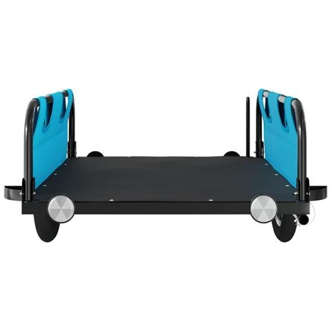 Rimorchio Per Bici Da Carico Blu In Tessuto Oxford E Ferro - Foto 10