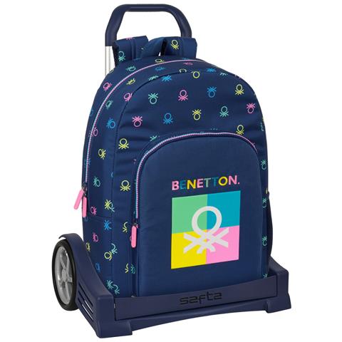 Trolley Per La Scuola Cool Blu Marino 30 X 46 X 14 Cm - Foto 1