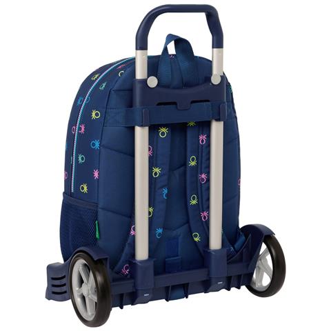 Trolley Per La Scuola Cool Blu Marino 30 X 46 X 14 Cm - Foto 2