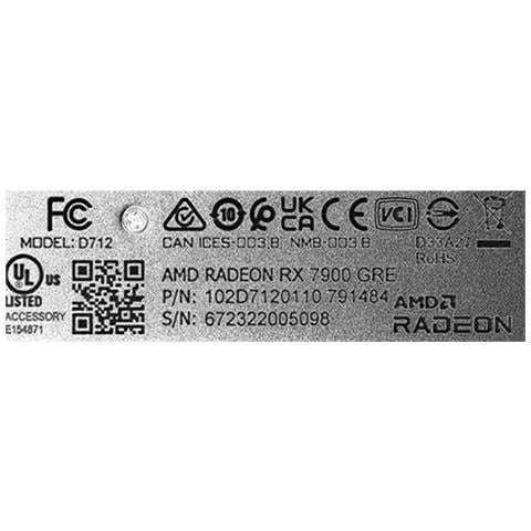 Scheda Grafica Radeon RX 7900 GRE Gaming 16GB GDDR6 - Foto 2
