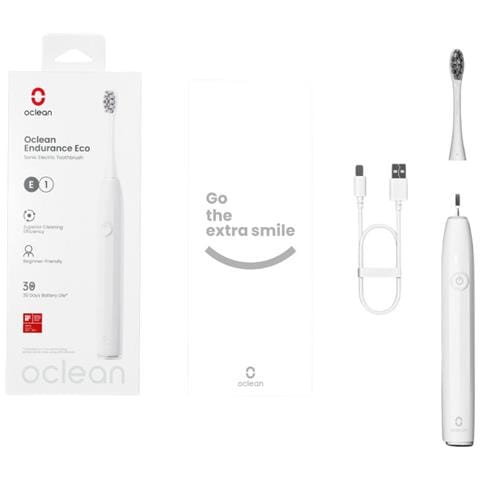 Endurance Eco Spazzolino Elettrico Bianco - Foto 1