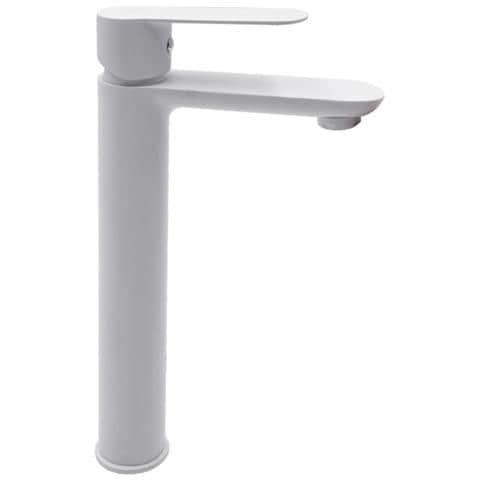 Miscelatore Rubinetto Oceania Per Lavabo Con Bocca Alta In Ottone Bianco Opaco - Foto 1