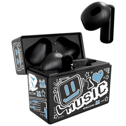 Earbuds TM-XM191-BKBL Con Pattern Blu - Foto 1