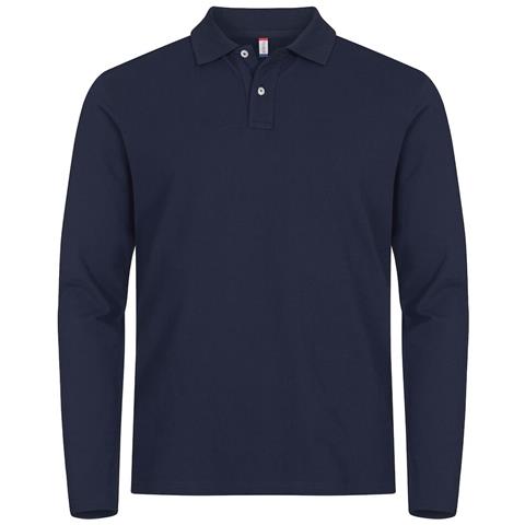 Stretch Premium Polo L /s Blu Scuro 4xl - Foto 1