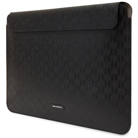 Custodia Magnetica Per Computer 13 / 14 Pollici Testurizzata Saffiano Modello Kl, Nero - Foto 2