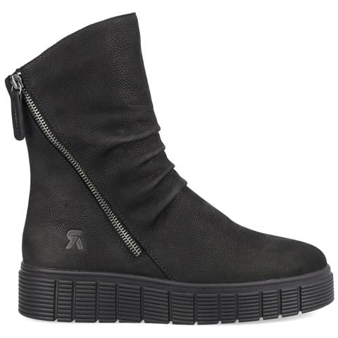Black Casual Closed Booties Stivaletti Pelle Scamosciata /nabuk Scarpe Donna Nero Eu 36, W1063-00 - Foto 2
