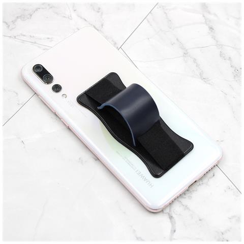 Porta Carte Di Credito Per Telefono Con Cinturino In Pelle Ondulato Black - Foto 2