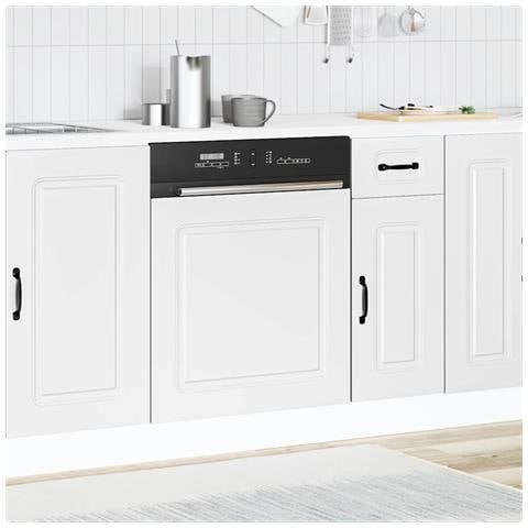 Pannello Lavastoviglie Kalmar Bianco 60x1,5x67 Cm In Truciolato - Foto 3