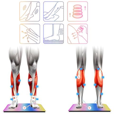 Massaggiatore Per Piedi Ems Con Vibrazione Per La Circolazione Sanguigna Nelle Gambe. 3 Modalità 19 Intensità. - Foto 6