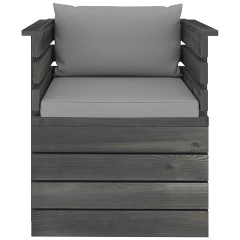 Lusso Casadino -  Poltrona Da Giardino Con Cuscini In Legno Di Pino - Foto 2