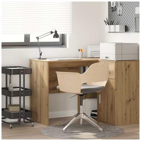 Scrivania da scrivere Rovere artigianale Truciolare Media - Foto 2