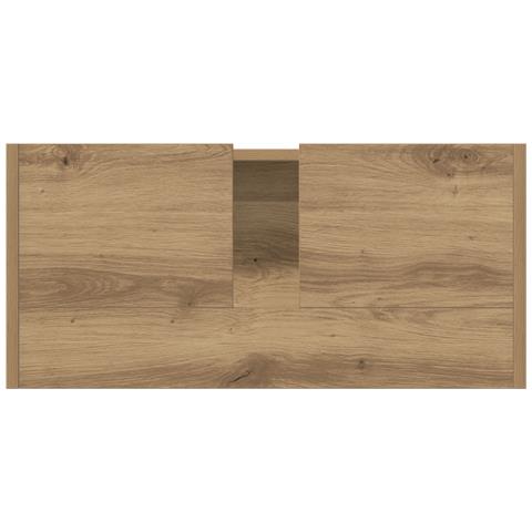 Mobile lavabo Rovere artigianale 63x29x55 cm Legno ingegnerizzato - Foto 9