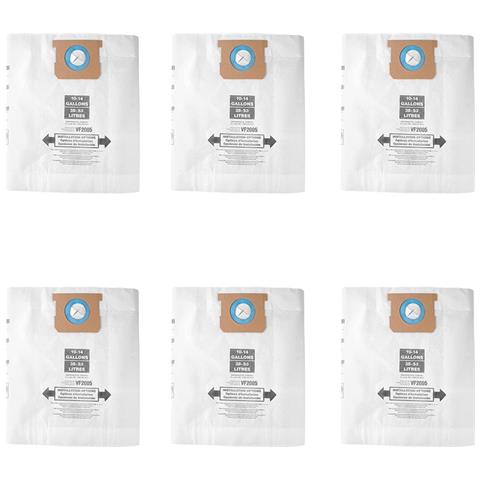 Sacchetti Per La Polvere Compatibili Con Gli Aspirapolvere Shop-vac (confezione Da 6) 10-14 Galloni - Foto 1