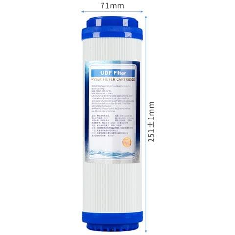 Confezione Da 2 Cartucce Filtro Acqua Da 10 Pollici Con Carbone Attivo Granulare E Cotone Pp - Foto 2