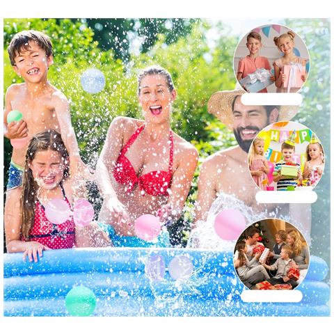 Palloncini D'acqua Riutilizzabili 10 Pezzi In Silicone Colorati - Foto 2