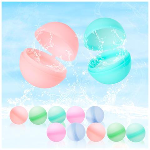 Palloncini D'acqua Riutilizzabili 10 Pezzi In Silicone Colorati - Foto 1