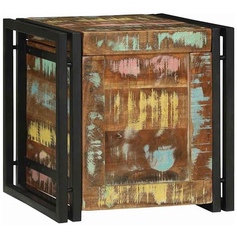 Scatola di Stoccaggio 40 x 40 x 40 cm Legno massello di acacia - Foto 1