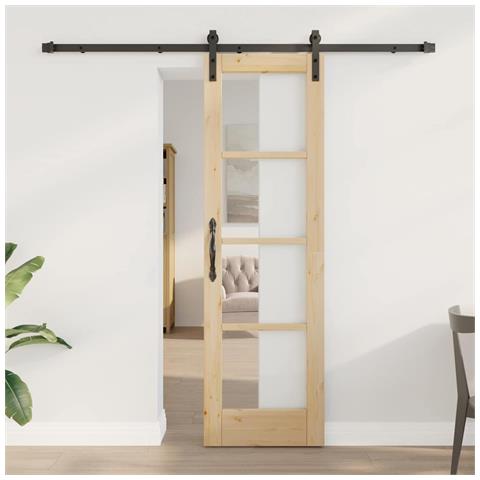 Porta scorrevole ORKDAL Marrone 61 x 198.5 cm - Foto 2