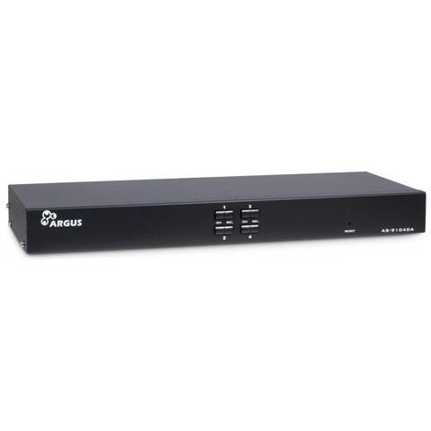 AS-9104DA switch per keyboard-video-mouse (kvm) Montaggio rack Nero - Foto 1