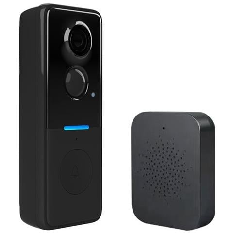 Videocitofono Wireless Nero Con Rilevamento Del Movimento, Audio Bidirezionale E Visione Notturna - Foto 2