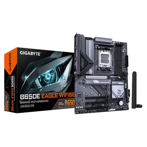 B650E EAGLE WIFI6E Scheda Madre - CPU AMD Ryzen 9000 Series, VRM a 8+2+2 fasi, fino a 8200MHz DDR5 (O.C), 1xPCIe 5.0 + 2xPCIe 4.0 M. 2, LAN 2.5GbE, WIFI 6E, USB 3.2 Gen 2 - Foto 1