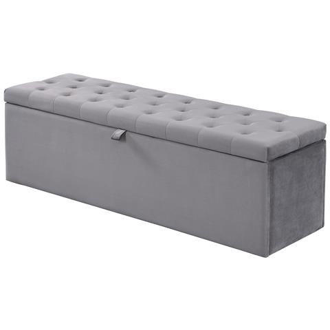 Panca In Velluto Con Ampio Spazio Di Archiviazione - Foto 1