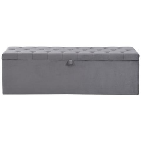 Panca In Velluto Con Ampio Spazio Di Archiviazione - Foto 2