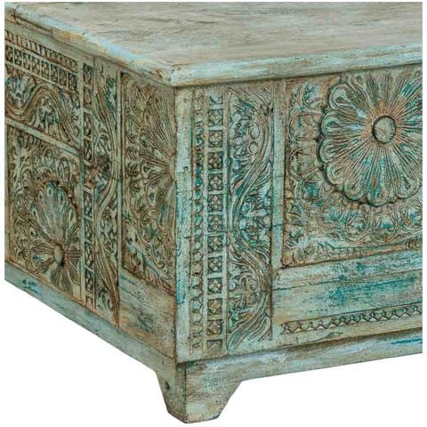 Tavolino In Legno Verde 100x100x47h Cm - Foto 8