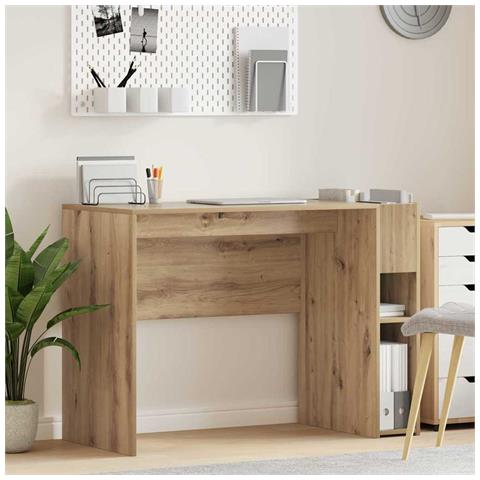 Scrivania Rovere artigianale 109 x 50 x 78 cm Legno multistrato - Foto 2